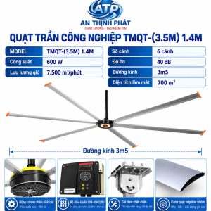 Quạt trần công nghiệp TMQT-(3.5M) 1.4M